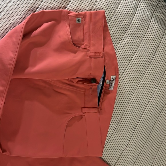 Peter Millar 5 pocket chino CORAL color. Never worn. NWOT - Picture 2 of 2